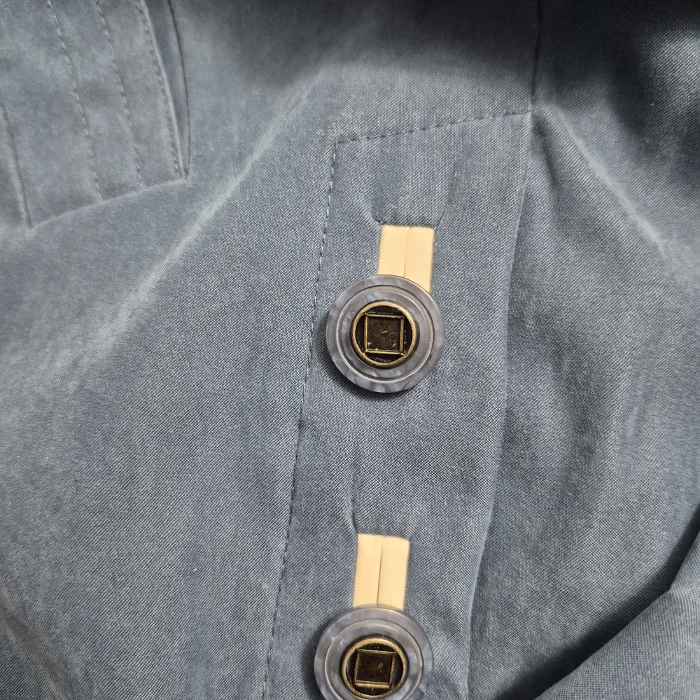 Elegant Blue Coat for Women - Picture 9 of 13
